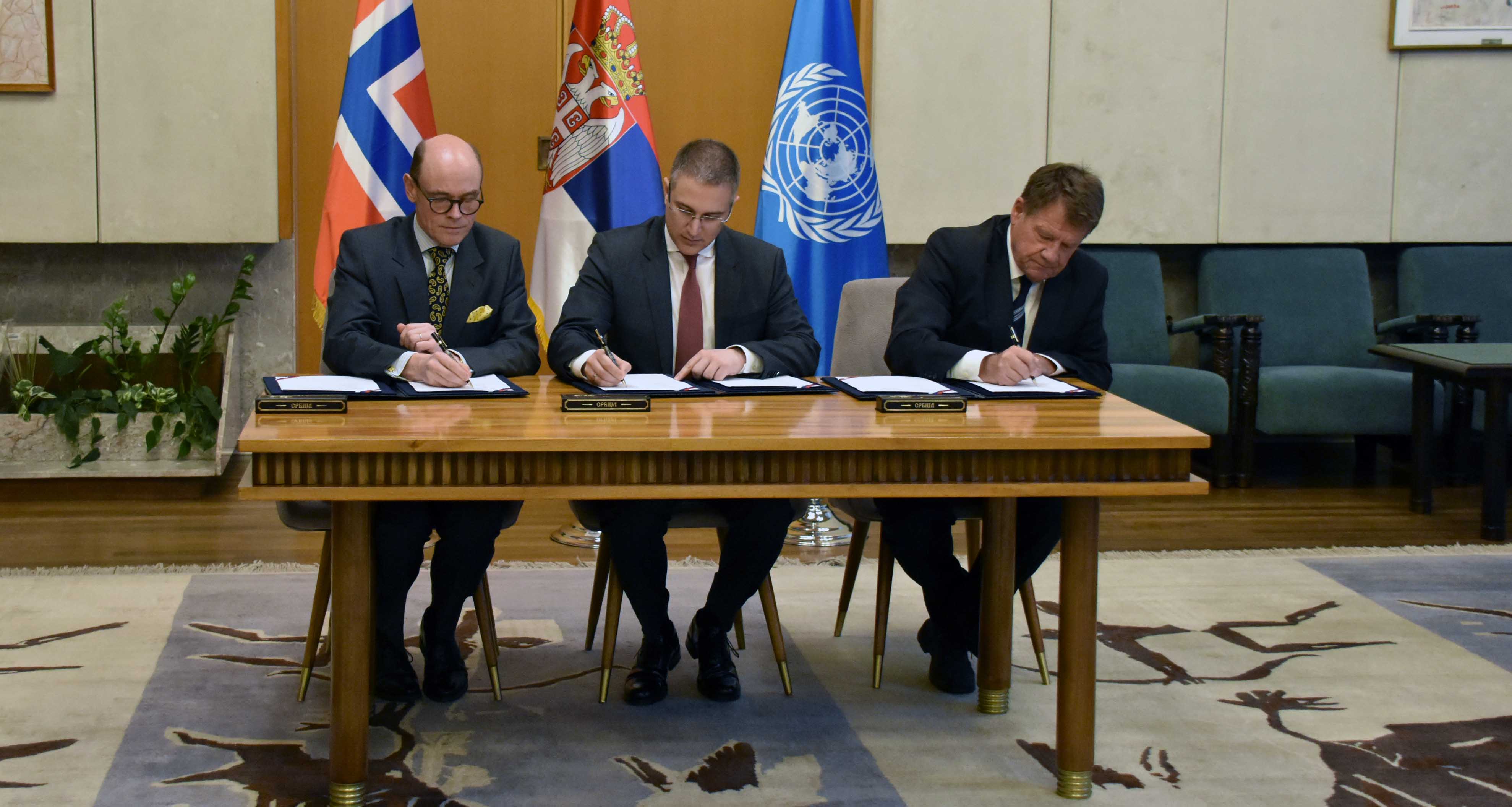 Потписан Меморандум са  Краљевином Норвешком и Уједињеним нацијама