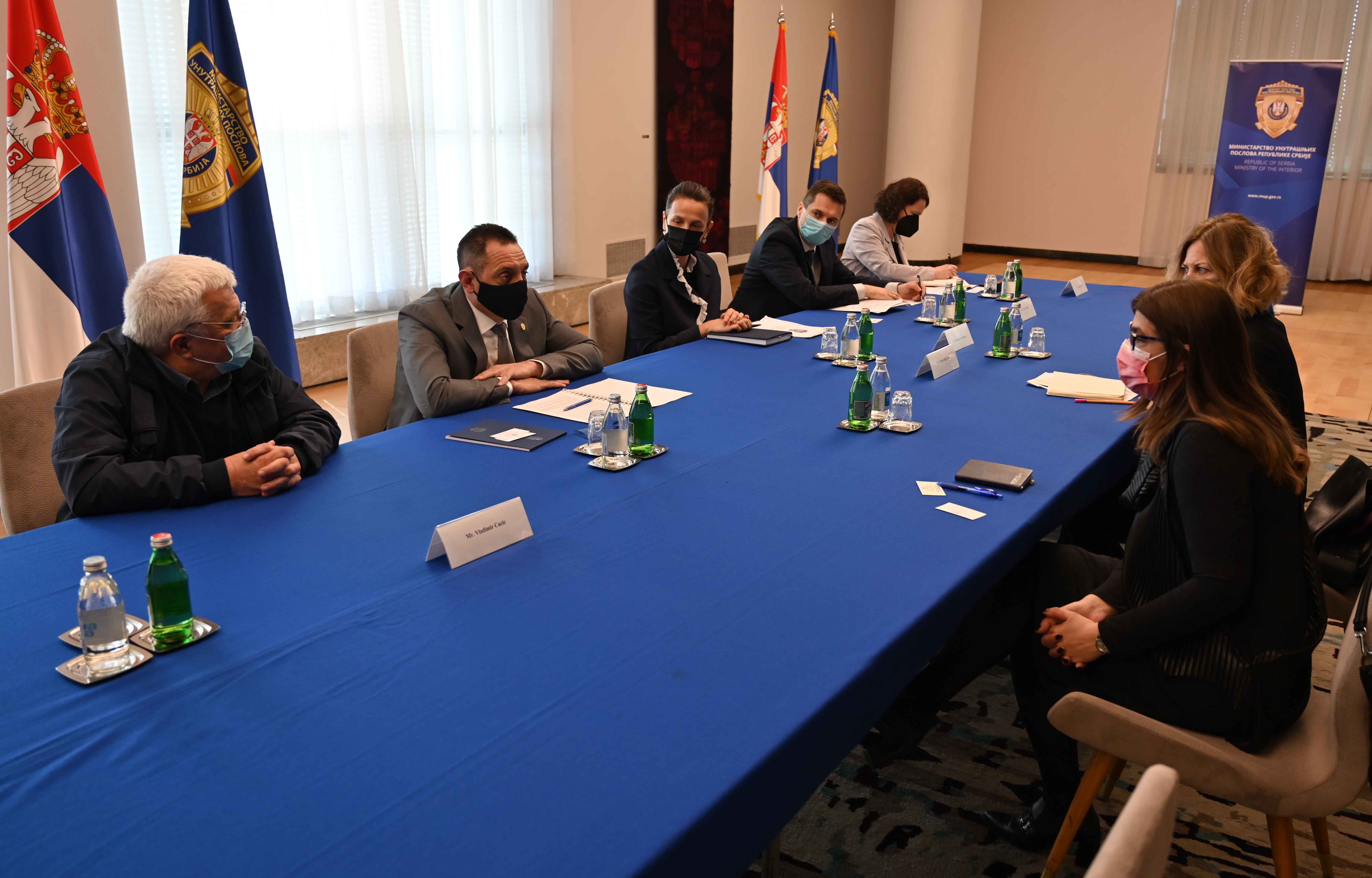Министар Вулин и Марковићева о наставку сарадње у области управљања миграцијама