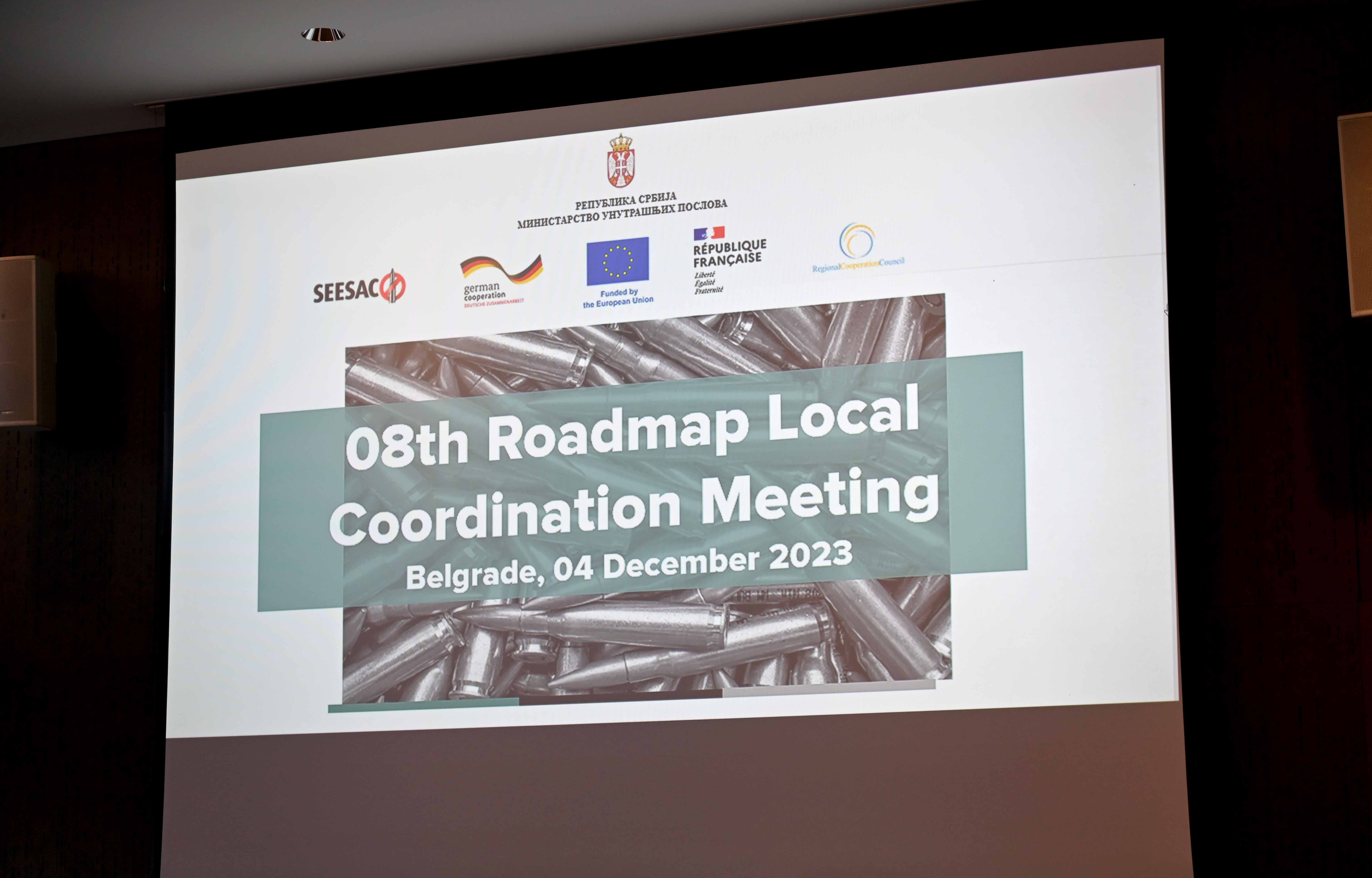 Осми локални координациони састанак у вези са Мапом пута на коме су разматрани досадашњи резултати рада из ове области