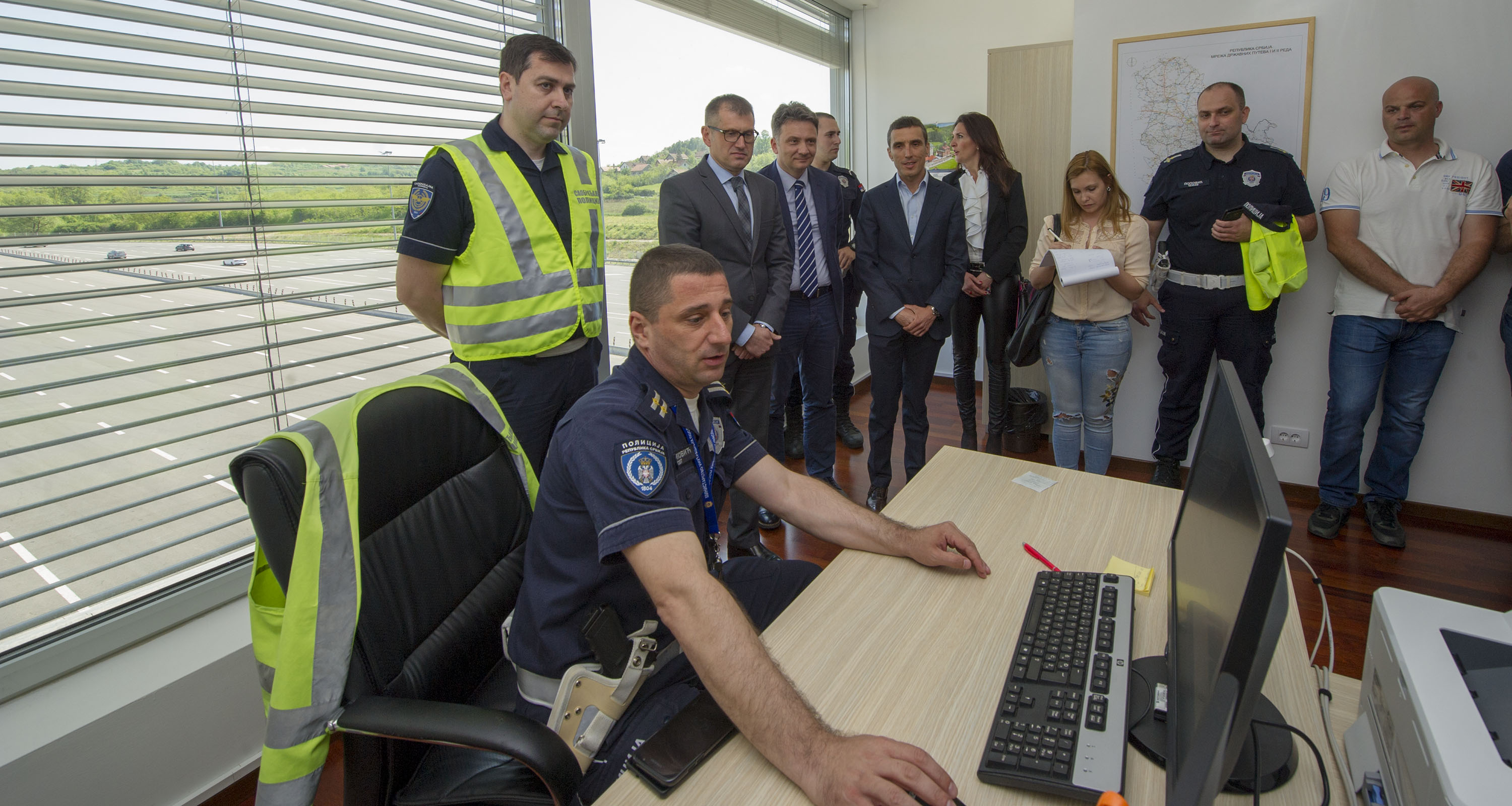 Direktor policije Vladimir Rebić obišao naplatnu stanicu kod Vrčina
