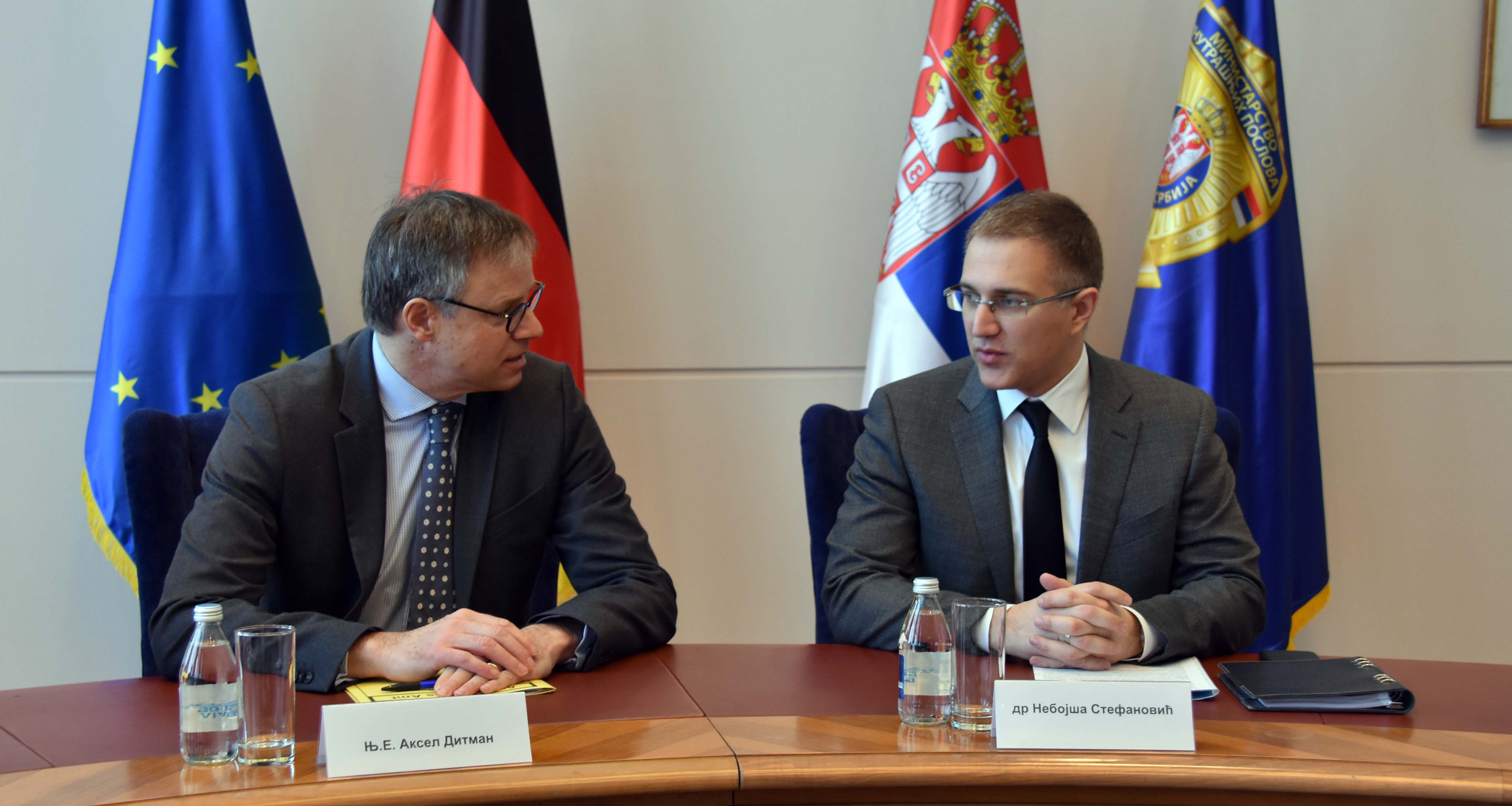 Stefanović i Ditman razgovarali o unapređenju saradnje policija Srbije i Nemačke