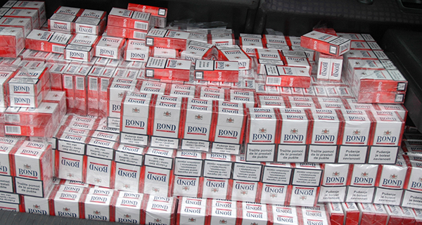 Заплењено 20.000 паклица цигарета