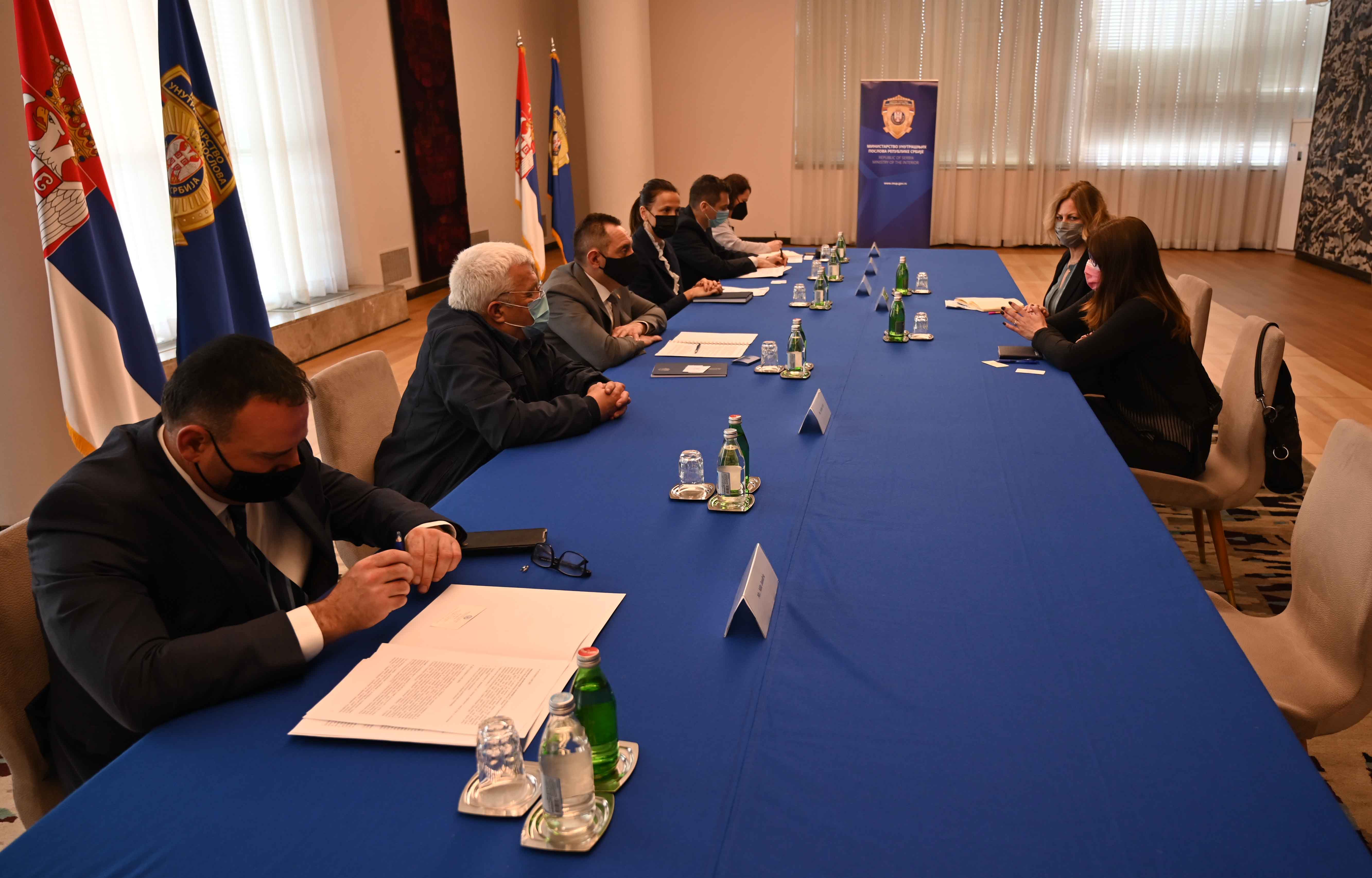 Министар Вулин и Марковићева о наставку сарадње у области управљања миграцијама