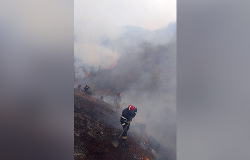 Gašenje požara na otvorenom u Trgovištu, Tutinu, Lebanu i Prijepolјu