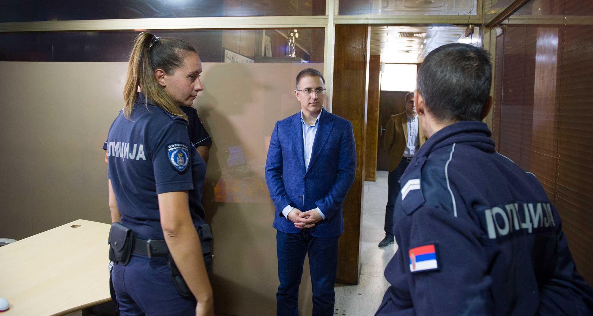 Министар др Небојша Стефановић у посети Полицијској станици Нови Београд